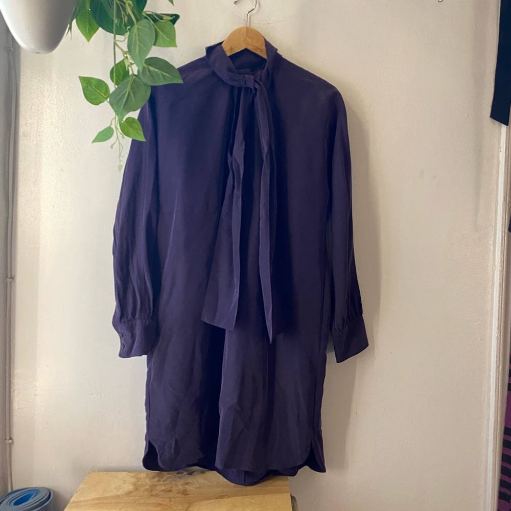 Club Monaco eggplant purple dress